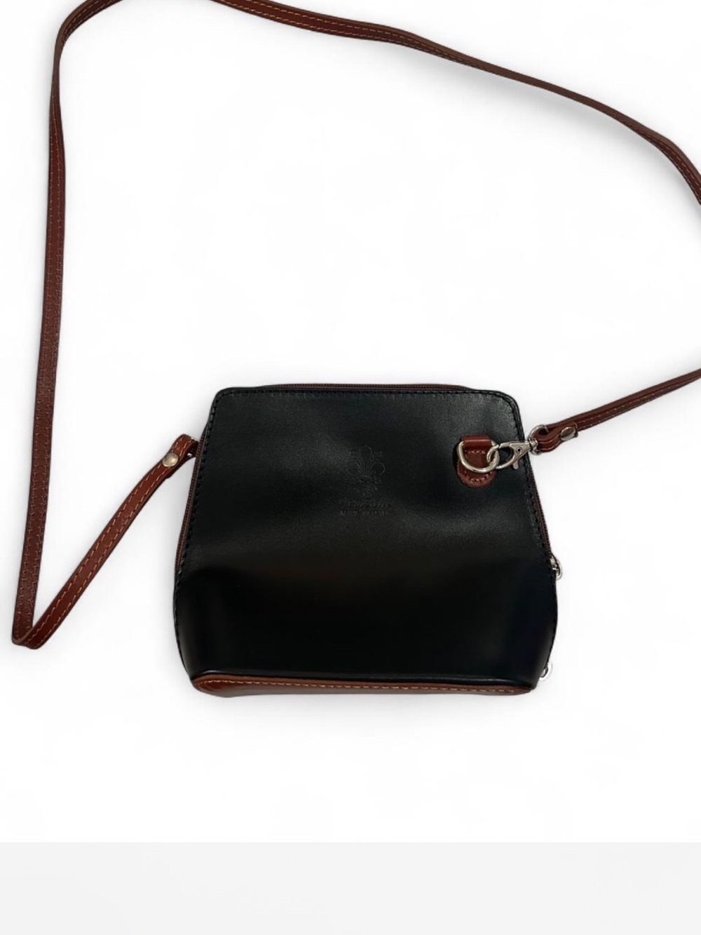 Vintage Black and Brown Mini Crossbody Bag